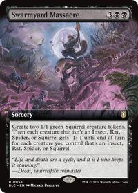 Swarmyard Massacre Extended Art (55) - Commander: Bloomburrow