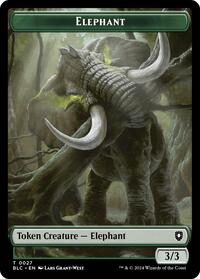 Elephant Squid Double Sided Token (27 // 17) - Commander: Bloomburrow