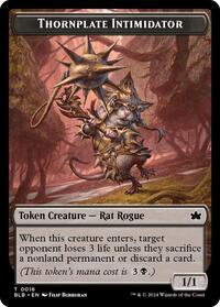 Thornplate Intimidator Token (16) - Bloomburrow