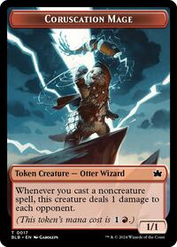 Coruscation Mage Token (17) - Bloomburrow