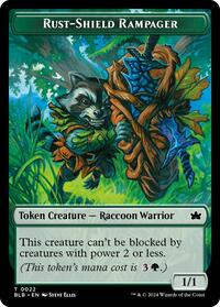 Rust Shield Rampager Token (22) - Bloomburrow