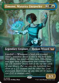 Zimone Mystery Unraveler Borderless (8) - Commander: Duskmourn: House of Horror