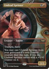 Undead Sprinter Borderless (350) - Duskmourn: House of Horror