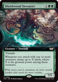Shriekwood Devourer Extended Art (62) - Commander: Duskmourn: House of Horror