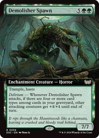 Demolisher Spawn Extended Art (59) - Commander: Duskmourn: House of Horror