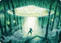 Unidentified Hovership Art Card (2) - Art Series: Duskmourn: House of Horror