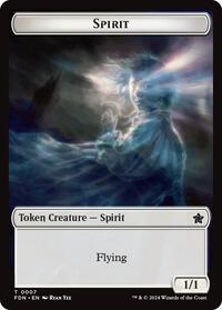 Spirit Cat 0001 Doubled Sided Token (1 // 7) - Foundations