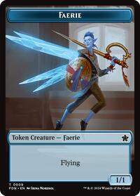 Faerie Fish Doubled Sided Token (9 // 10) - Foundations