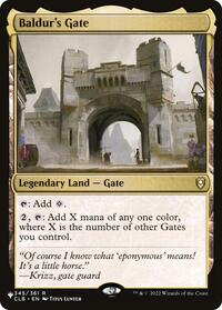 Baldur's Gate (345/361) - The List Reprints