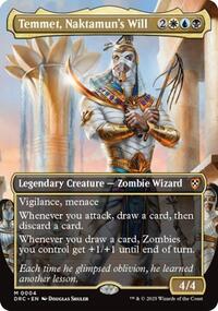 Temmet Naktamuns Will Borderless (4) - Commander: Aetherdrift