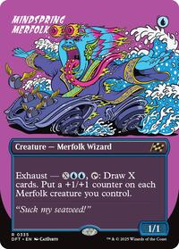 Mindspring Merfolk Borderless (335) - Aetherdrift