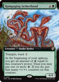 Rampaging Aetherhood Extended Art (31) - Commander: Aetherdrift