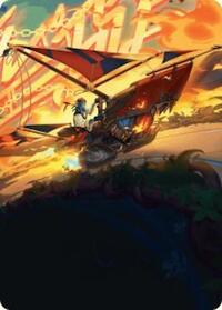 Boosted Sloop Art Card (47) - Art Series: Aetherdrift