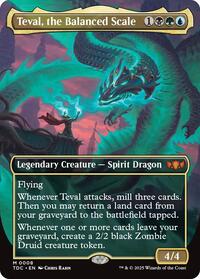 Teval the Balanced Scale Borderless (8) - Commander: Tarkir: Dragonstorm