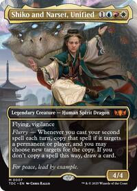 Shiko and Narset Unified Borderless (7) - Commander: Tarkir: Dragonstorm