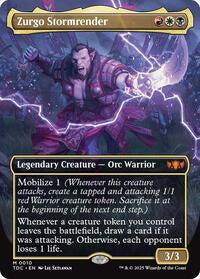 Zurgo Stormrender Borderless (10) - Commander: Tarkir: Dragonstorm