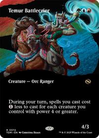 Temur Battlecrier Borderless (372) - Tarkir: Dragonstorm