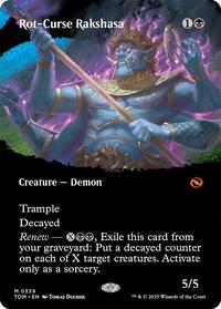 Rot Curse Rakshasa Borderless (339) - Tarkir: Dragonstorm