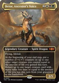Betor Ancestors Voice Borderless (1) - Commander: Tarkir: Dragonstorm