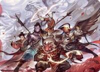 Will of the Jeskai Art Card 54 54 (54) - Art Series: Tarkir: Dragonstorm