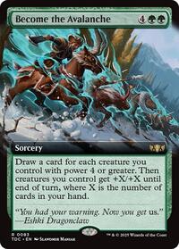 Become the Avalanche Extended Art (83) - Commander: Tarkir: Dragonstorm