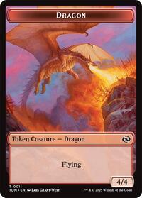 Dragon 0011 Warrior Double Sided Token (11 // 13) - Tarkir: Dragonstorm