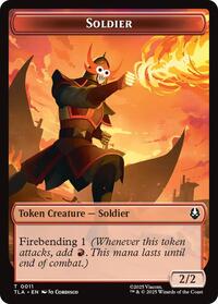 Copy 0002 Soldier 0011 Double Sided Token (2 // 11) - Avatar: The Last Airbender - Back