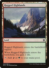Rugged Highlands (240) - Khans of Tarkir