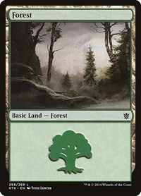 Forest 268 (268) - Khans of Tarkir