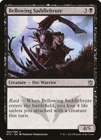 Bellowing Saddlebrute (64) - Khans of Tarkir