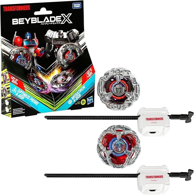 Beyblade X Optimus Prime 4-60P vs. Megatron 4-80B Multipack Set