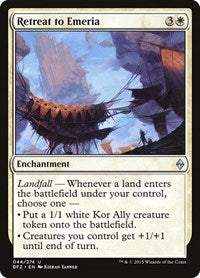 Retreat to Emeria (44) - Battle for Zendikar