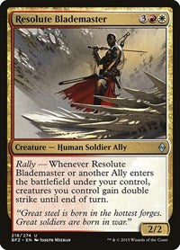 Resolute Blademaster (218) - Battle for Zendikar