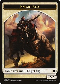 Knight Ally Token (5) - Battle for Zendikar