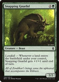 Snapping Gnarlid (190) - Battle for Zendikar