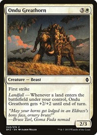 Ondu Greathorn (40) - Battle for Zendikar