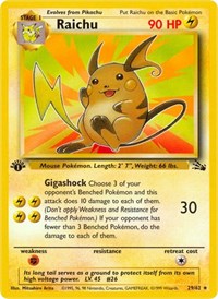 Raichu (29) (29/62) - Fossil