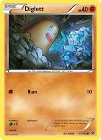 Diglett (36/124) - XY - Fates Collide