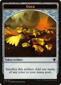 Zombie Gold Double Sided Token (5 // 10) - Commander 2017 - Back