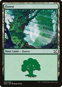 Forest 034 (34) - Duel Decks: Elves vs. Inventors