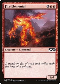 Fire Elemental (141) - Core Set 2019