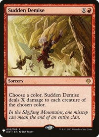Sudden Demise (059/106) - The List Reprints