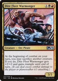 Dire Fleet Warmonger (217) - Core Set 2021