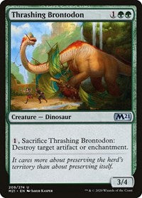 Thrashing Brontodon (209) - Core Set 2021
