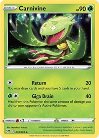Carnivine (005/189) - SWSH03: Darkness Ablaze