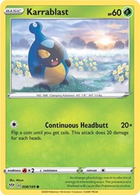 Karrablast (008/189) - SWSH03: Darkness Ablaze