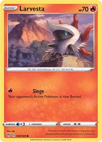 Larvesta (029/189) - SWSH03: Darkness Ablaze