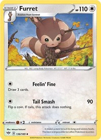 Furret (136/189) - SWSH03: Darkness Ablaze