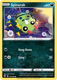 Spinarak (102/189) - SWSH03: Darkness Ablaze