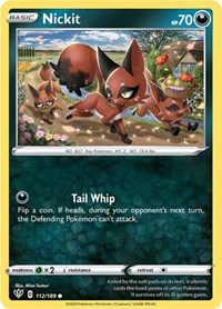 Nickit (112/189) - SWSH03: Darkness Ablaze